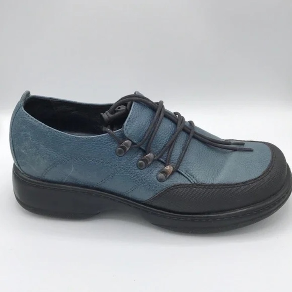 Dansko Blue and Black Oxfords